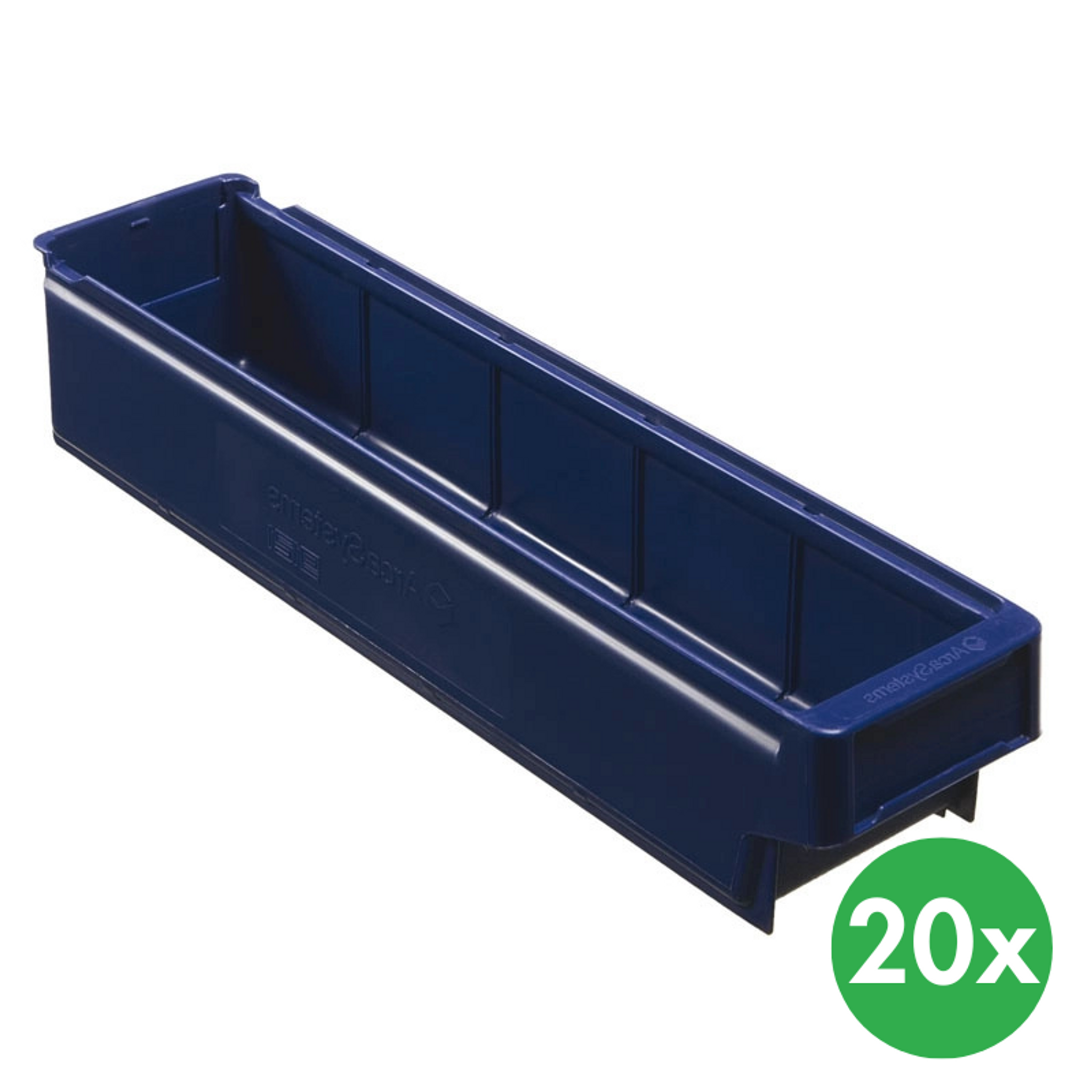Regalkästen aus Kunststoff MAX Typ C - 115 x 500 x 100 mm, 20 Stk.
