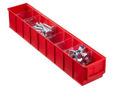 Regalkästen ShelfBox typ C - 91 x 500 x 81 mm, 16 Stk., rot