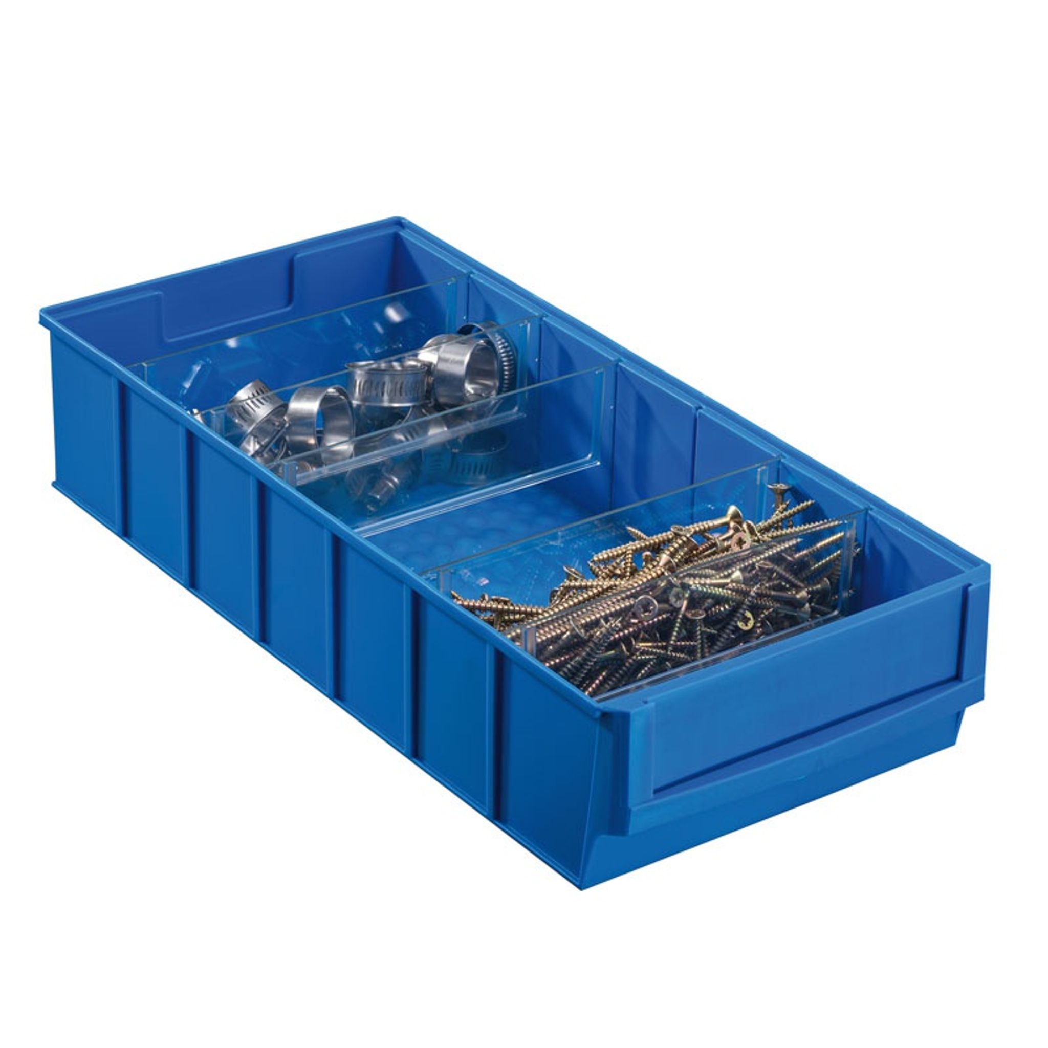 Regalkästen ShelfBox Typ E - 183 x 400 x 81 mm, 8 ks, blau