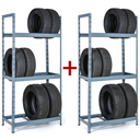 Reifenträger 1+1 GRATIS, 2100x1000x500 mm, 3 Etagen, RAL 7031