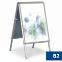 Reklamní A stojan B2, 500 × 700 mm, hliníkový rám