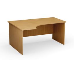 Rohový kancelársky písací stôl PRIMO Classic, 160x120 cm, ľavý, buk