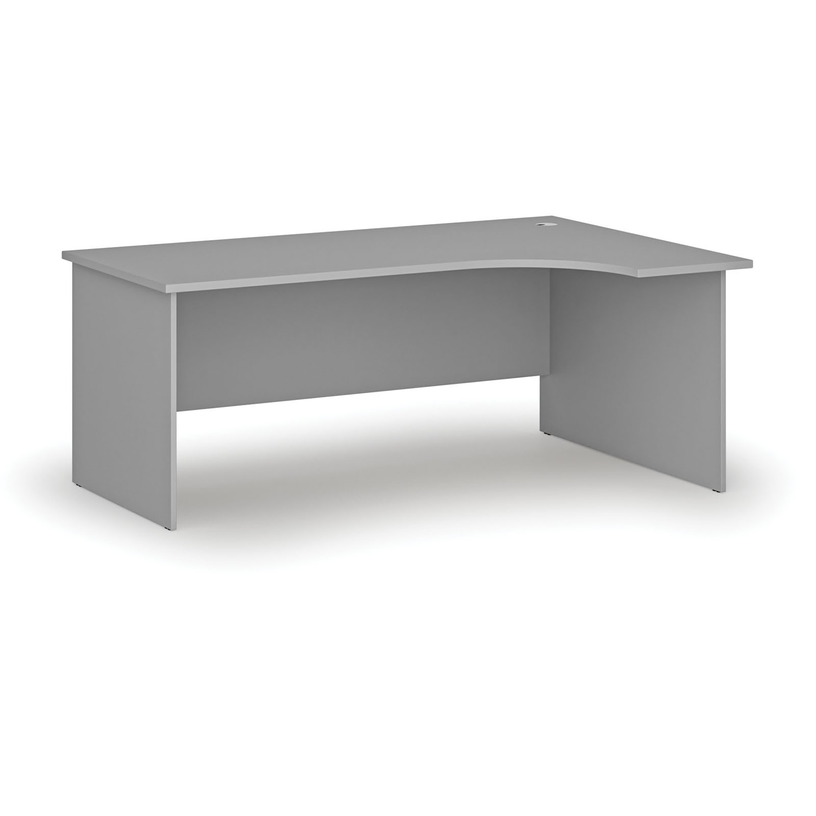 Fotografia produktu: Rohový kancelársky písací stôl PRIMO GRAY, 180x120 cm, pravý, sivá
