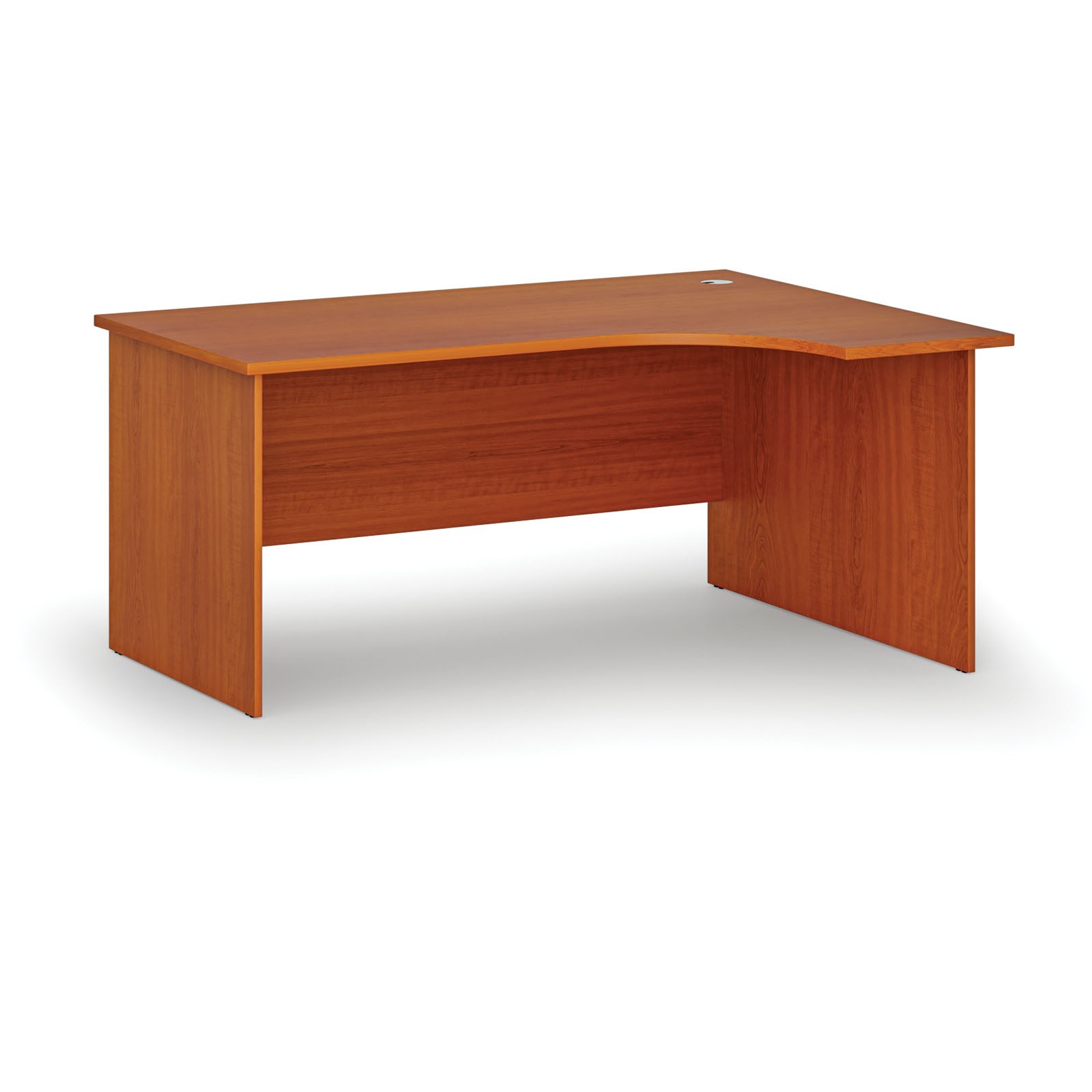 Fotografia produktu: Rohový kancelársky písací stôl PRIMO WOOD, 160x120 cm, pravý, čerešňa