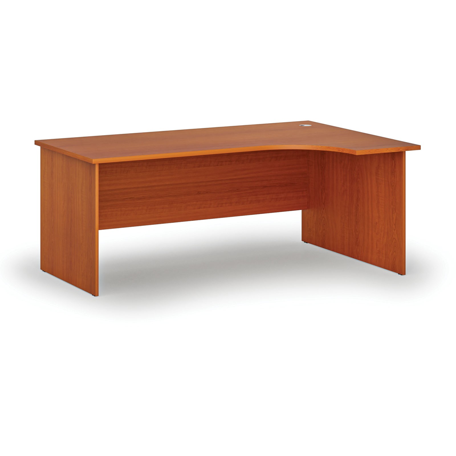 Fotografia produktu: Rohový kancelársky písací stôl PRIMO WOOD, 180x120 cm, pravý, čerešňa