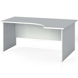 Rohový kancelářský psací stůl PRIMO FLEXI, 160x120 cm, pravý, bílá