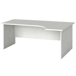 Rohový kancelářský psací stůl PRIMO FLEXI, 180x120 cm, pravý, bílá