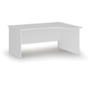 Rohový kancelářský psací stůl PRIMO WHITE, 160x120 cm, pravý, bílá