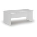 Rohový kancelářský psací stůl PRIMO WHITE, 180x120 cm, levý, bílá