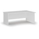 Rohový kancelářský psací stůl PRIMO WHITE, 180x120 cm, pravý, bílá