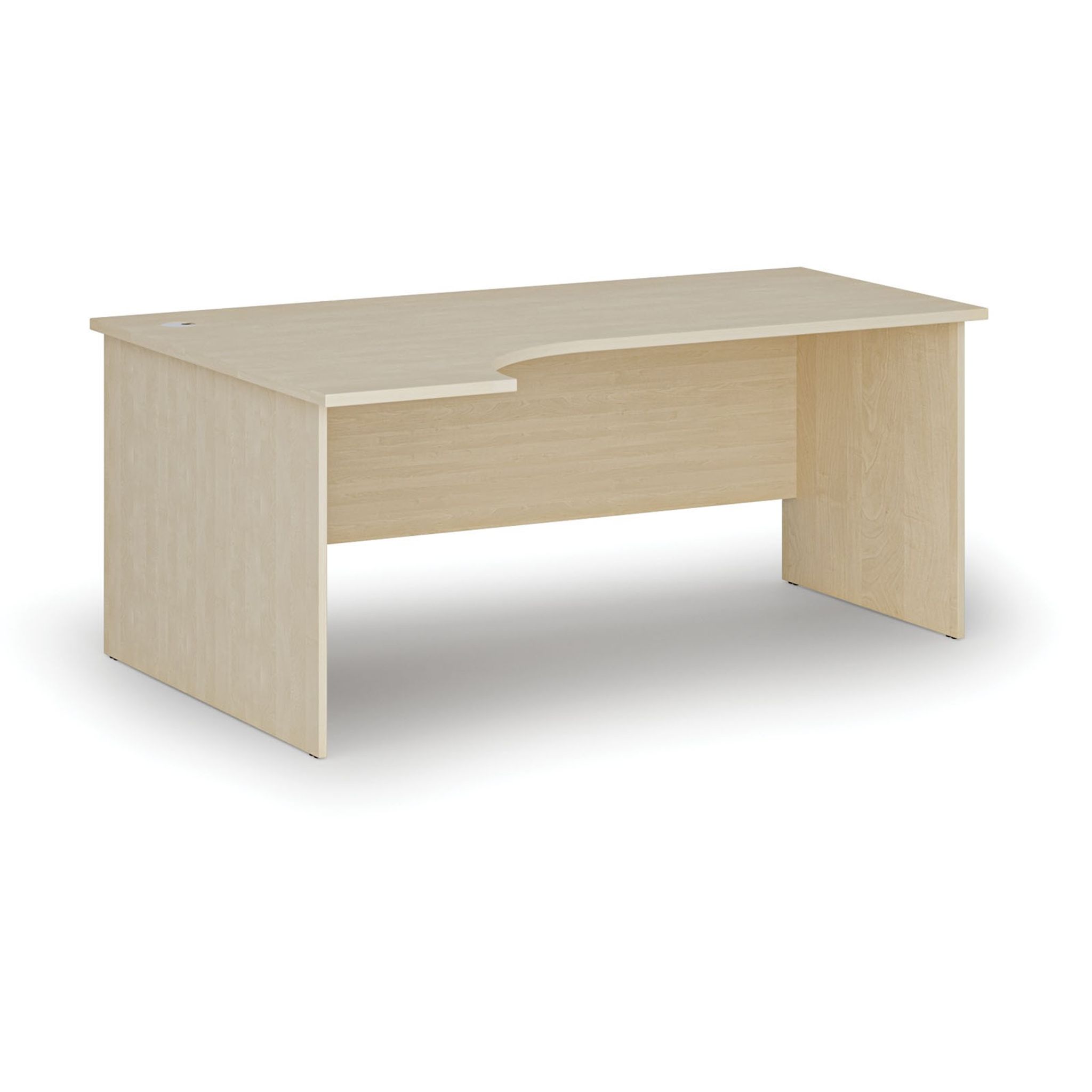 Rohový kancelářský psací stůl PRIMO WOOD, 180x120 cm, levý
