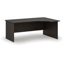 Rohový kancelářský psací stůl PRIMO WOOD, 180x120 cm, pravý, wenge