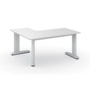 Rohový kancelářský stůl PRIMO FLEXIBLE, 160x140 cm, bílá