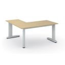 Rohový kancelářský stůl PRIMO FLEXIBLE, 160x160 cm, bříza