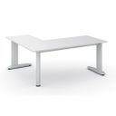 Rohový kancelářský stůl PRIMO FLEXIBLE, 180x160 cm, bílá