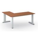 Rohový kancelářský stůl PRIMO FLEXIBLE, 180x160 cm, třešeň