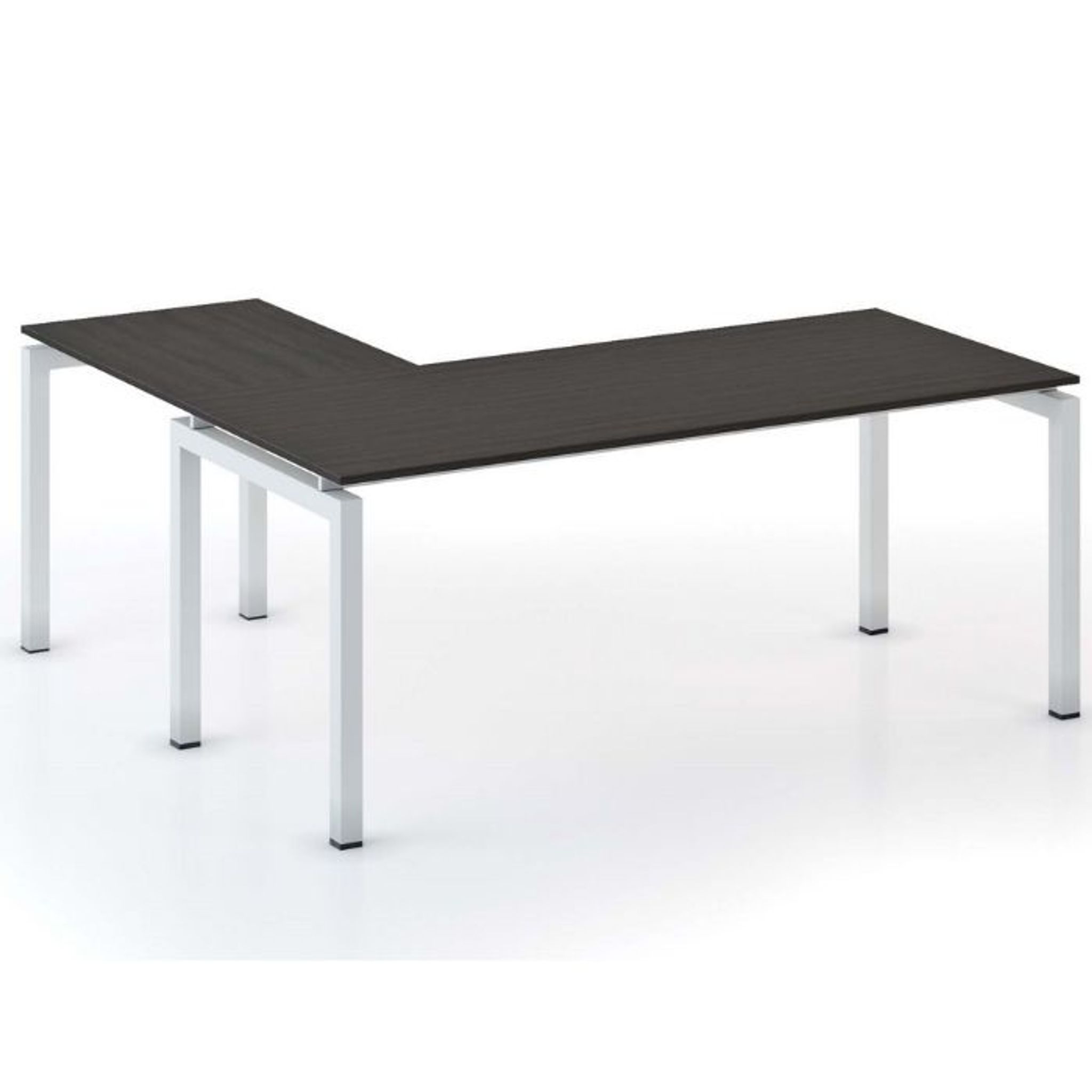 Rohový kancelářský stůl PRIMO SQUARE, 180x180 cm, wenge