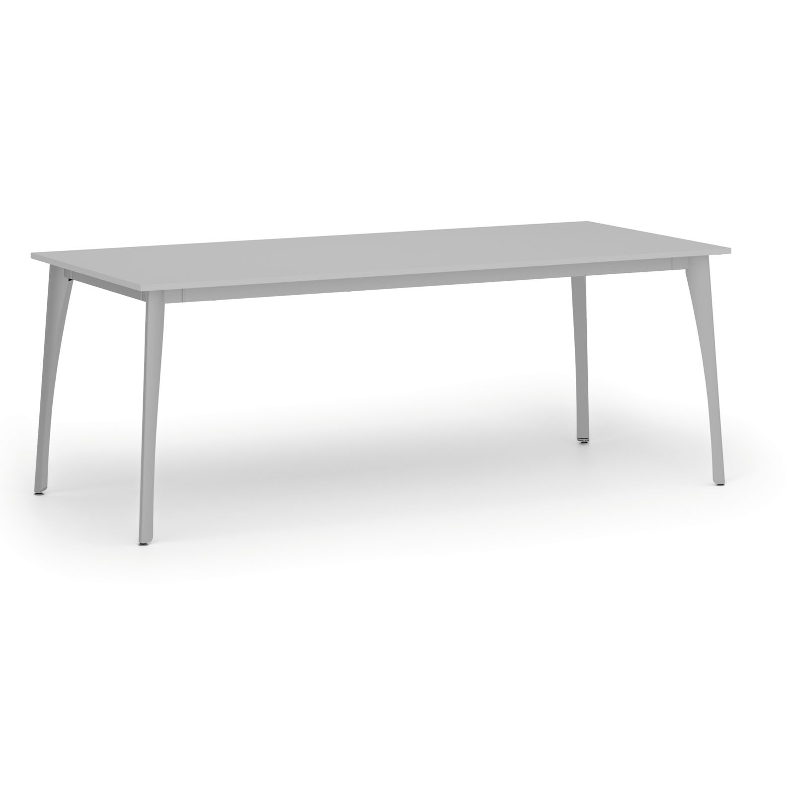 Fotografia produktu: Rokovací kancelársky stôl PRIMO OMEGA, 200x90 cm, sivá podnož, sivá