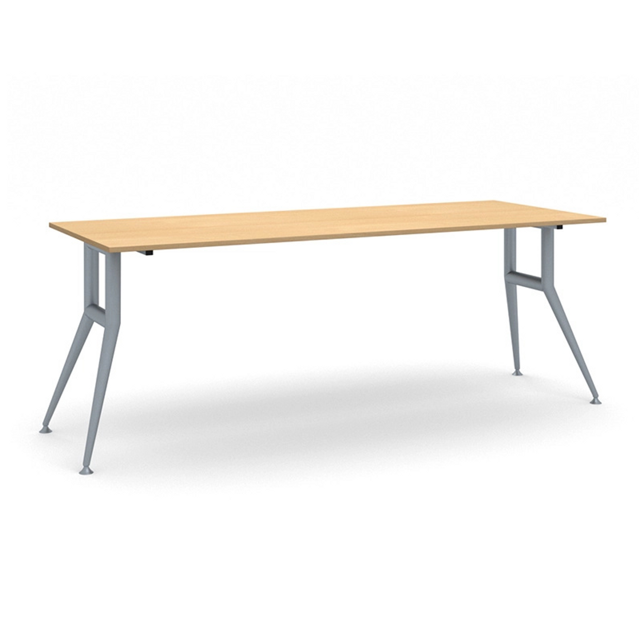 Rokovací kancelársky stôl WIDE, 220x80 cm, buk