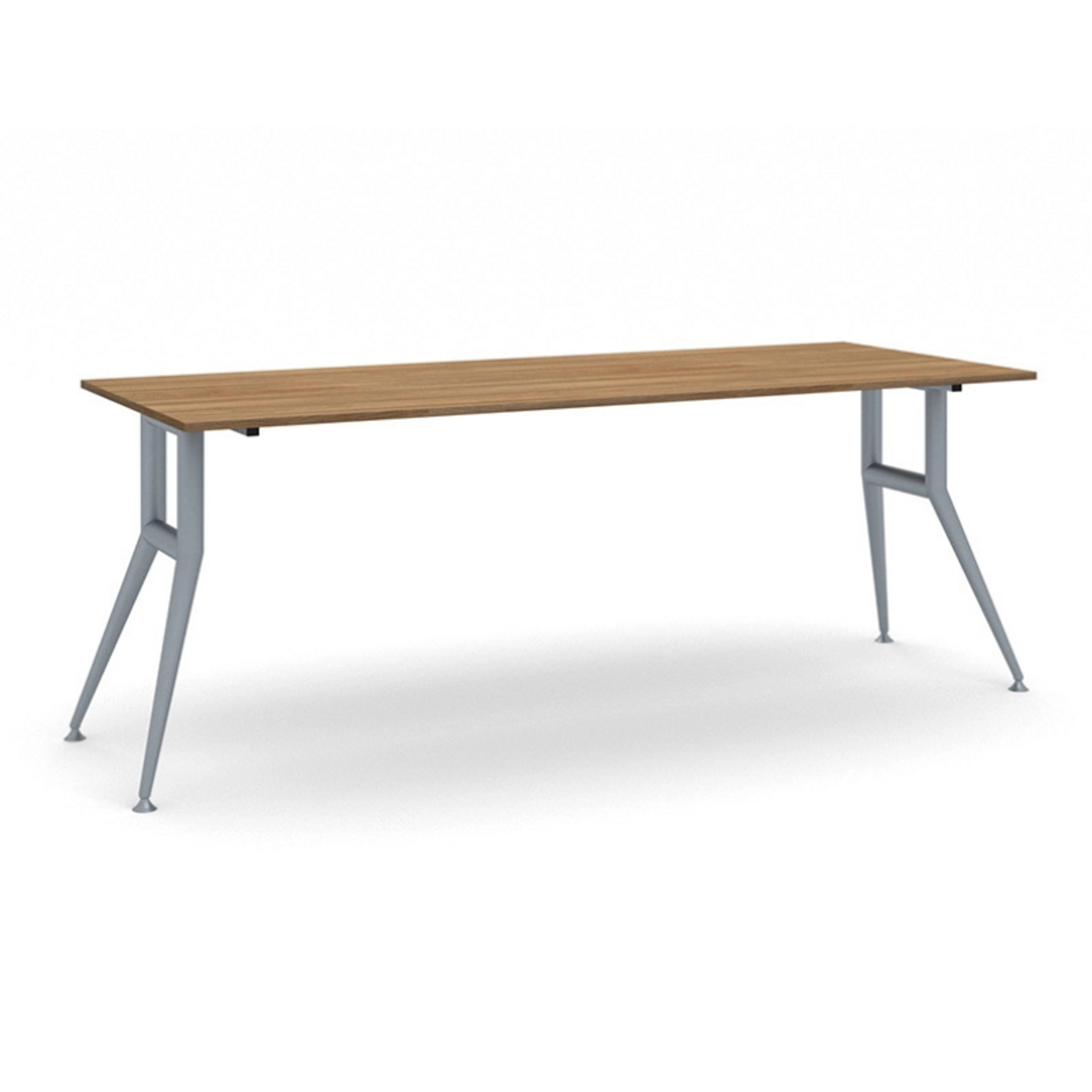 Rokovací kancelársky stôl WIDE, 220x80 cm, orech