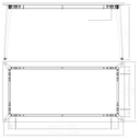 Rokovací stôl PRIMO OMEGA, 1600 x 800 mm, biela podnož, orech