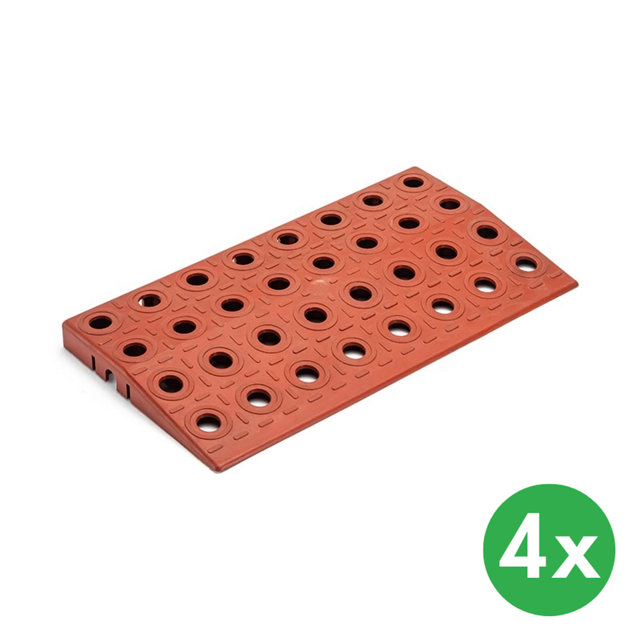 Rovný nájezd GripTil, 4 ks, hnědý