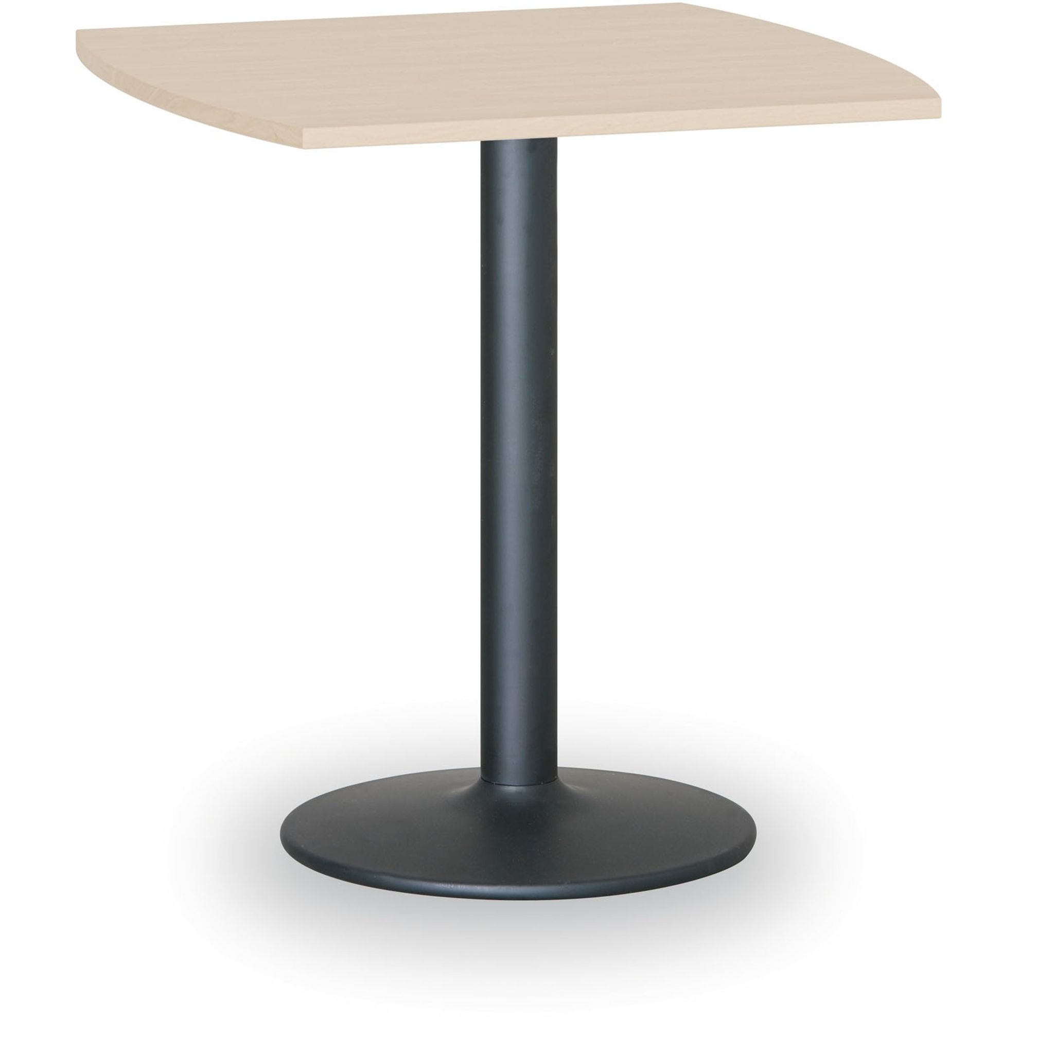 Runder Konferenztisch, Bistrotisch FILIP II, 66x66 cm, schwarze Metallgestell