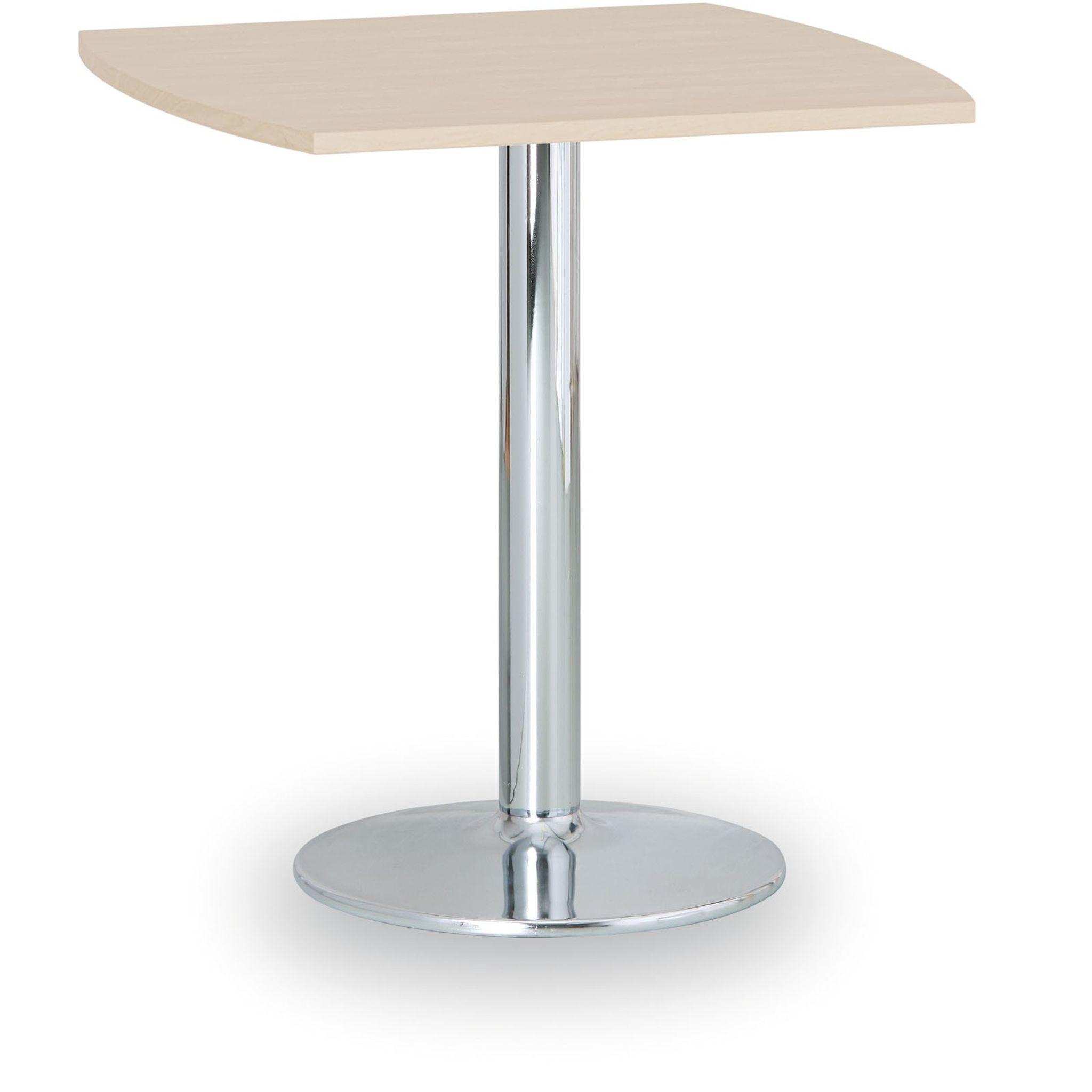 Runder Konferenztisch, Bistrotisch FILIP II, 66x66 cm, verchromtes Metallgestell