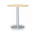 Runder Konferenztisch, Bistrotisch FILIP II, Durchmesser 80 cm, graue Metallgestell, Brike