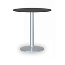 Runder Konferenztisch, Bistrotisch FILIP II, Durchmesser 80 cm, graue Metallgestell, Graphit