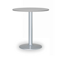 Runder Konferenztisch, Bistrotisch FILIP II, Durchmesser 80 cm, graue Metallgestell, graue