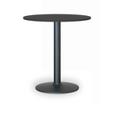 Runder Konferenztisch, Bistrotisch FILIP II, Durchmesser 80 cm, schwarze Metallgestell, Graphit