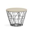 Runder Konferenztisch STILO, Durchmesser 60 cm, Eiche natur