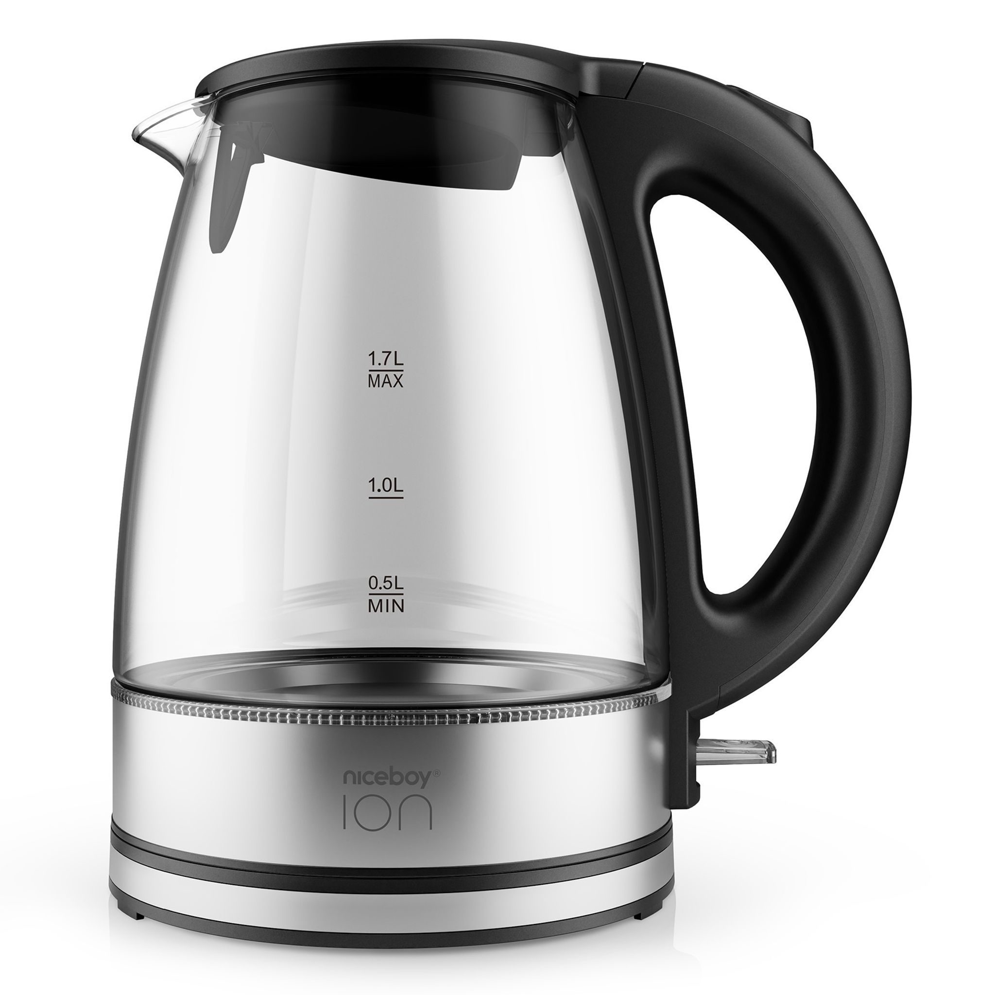 Rýchlovarná kanvica Kettle K1 Crystal Glass Black