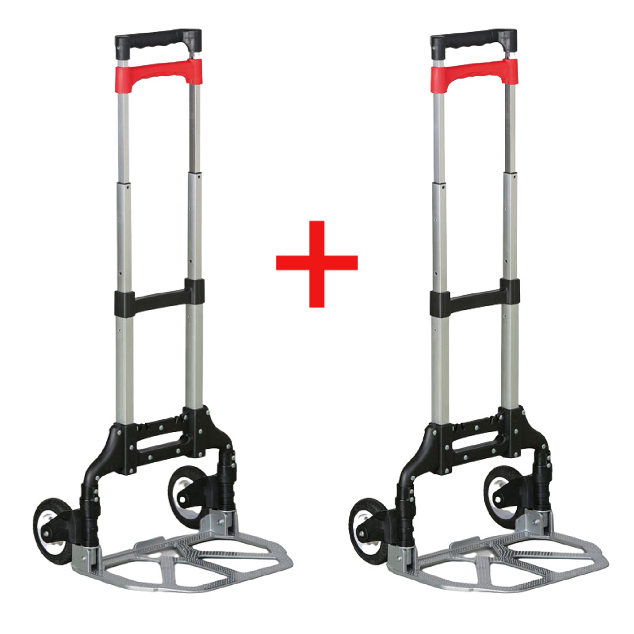 Sackkarre klappbar 1+1 GRATIS, Aluminium, Tragfähigkeit 70 kg