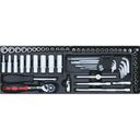 Sada Gola 1/4", 61 ks - vložka do zásuvky G2/G6, chrom vanadium