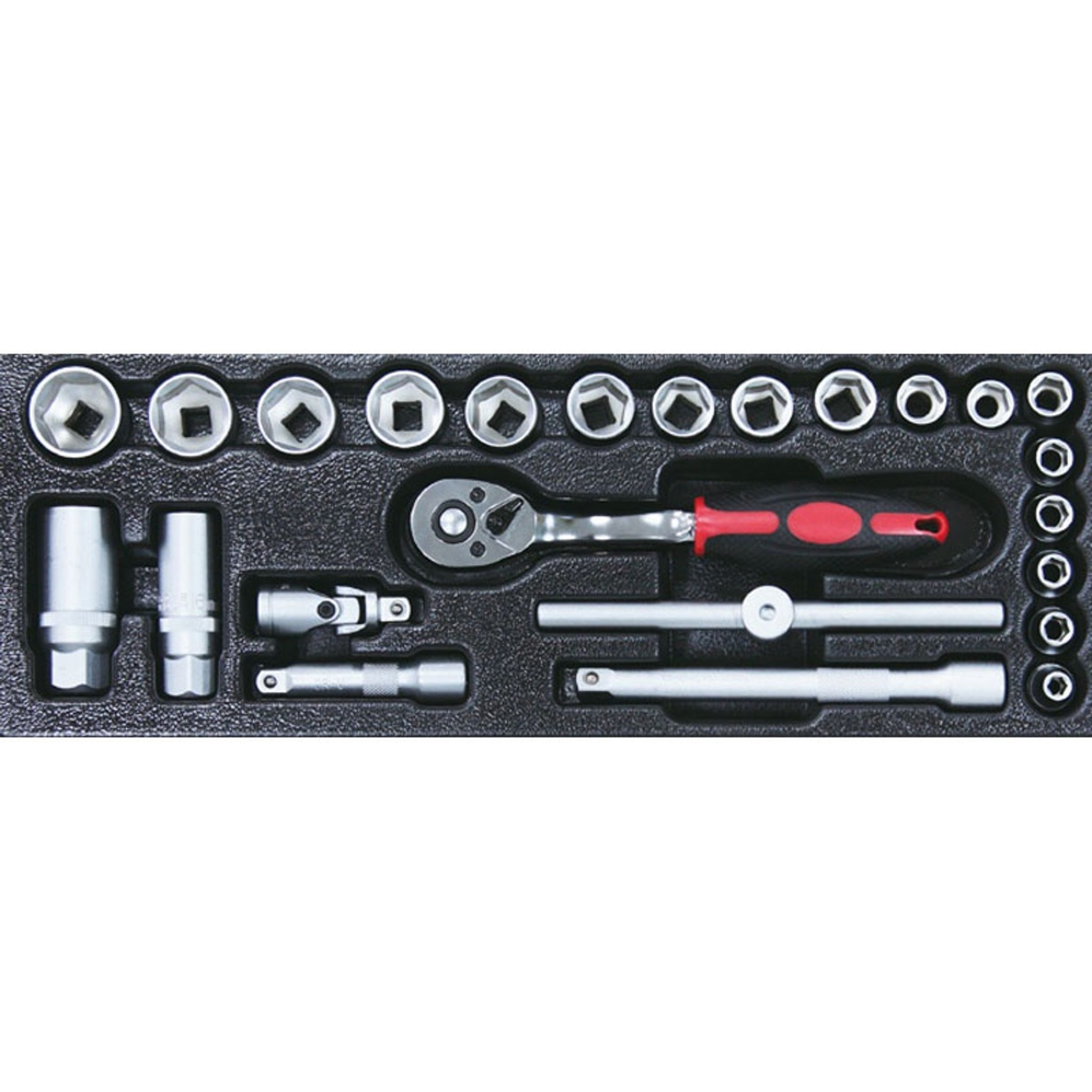 Sada Gola 3/8", 24 ks - vložka do zásuvky G2/G6, chrom-vanadium