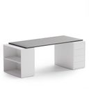 Samostatná pracovná doska stola BLOCK, 1600 x 800 x 25 mm, grafitová