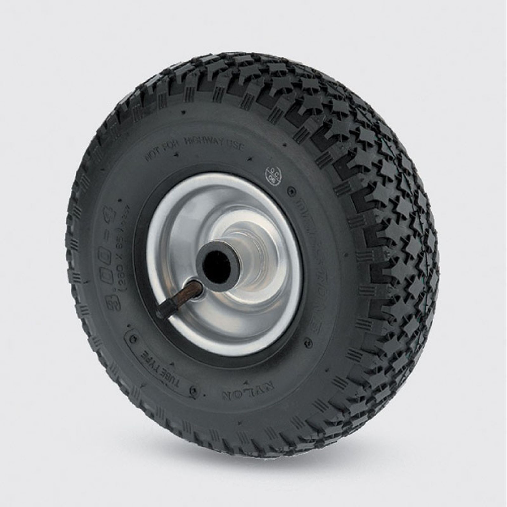 Samostatné koleso TENTE s dušou 260 mm, kovový disk, čierne pneu