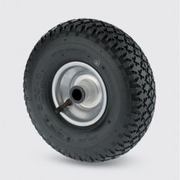 Samostatné koleso TENTE s dušou 260 mm, kovový disk, čierne pneu
