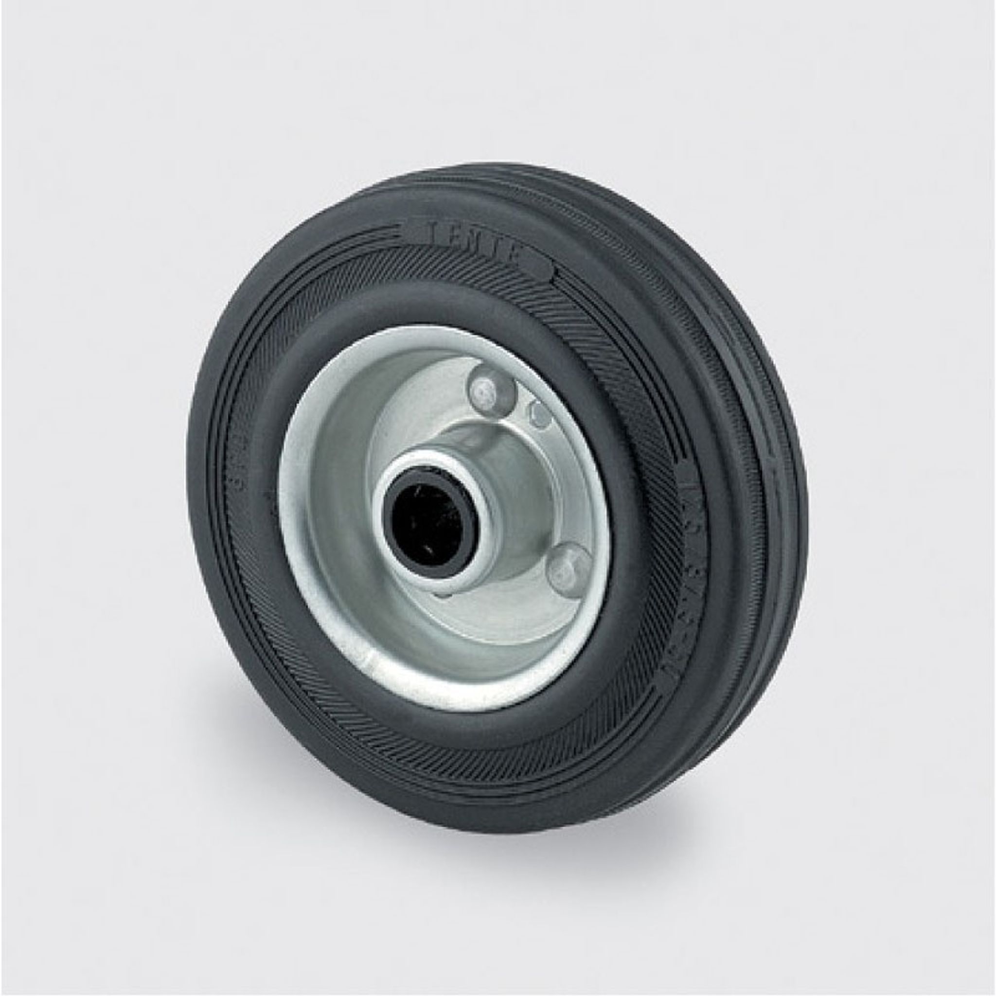 Samostatné kolo TENTE, kovový disk, černá guma, 100 mm