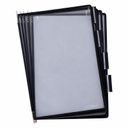 Samostatné tabulky Tarifold A4, černá