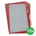 Samostatné tabuľky Tarifold A4, červená