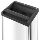 Samozamykający śmietnik na odpady Big-Box L, 35 l, zbiorczy, nierdzewny polerowany