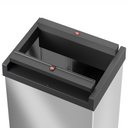 Samozamykający śmietnik na odpady Big-Box XL, 52 l, zbiorczy, nierdzewny polerowany