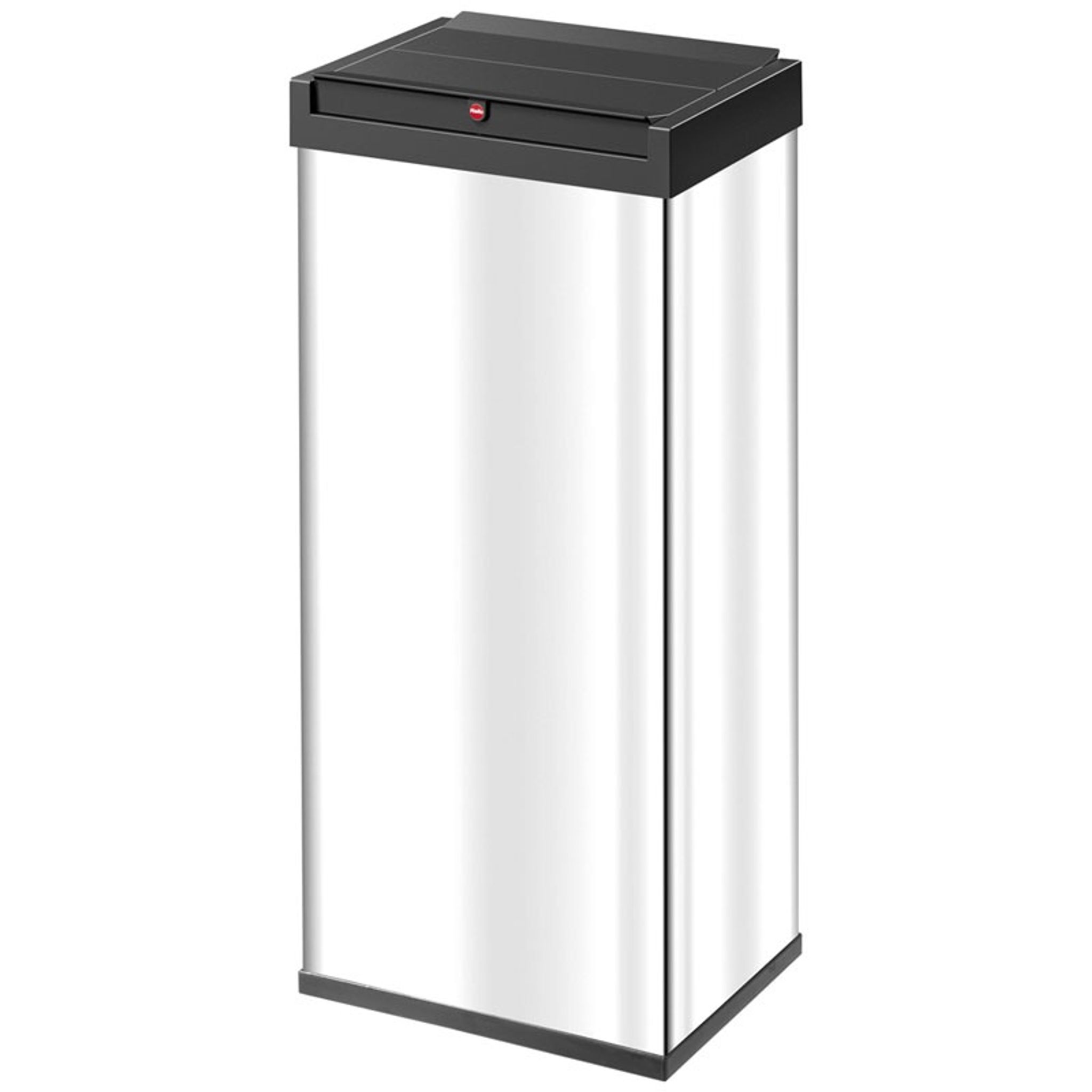 Samozamykający śmietnik na odpady Big-Box XL, 52 l, zbiorczy, nierdzewny polerowany