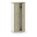 Šatní skříň s výsuvem MIRELLI, 800 x 400 x 1800 mm, bílá/dub sonoma