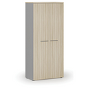 Šatní skříň s výsuvem PRIMO GRAY, 800 x 420 x 1781 mm, šedá/dub přírodní