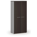 Šatní skříň s výsuvem PRIMO GRAY, 800 x 420 x 1781 mm, šedá/wenge