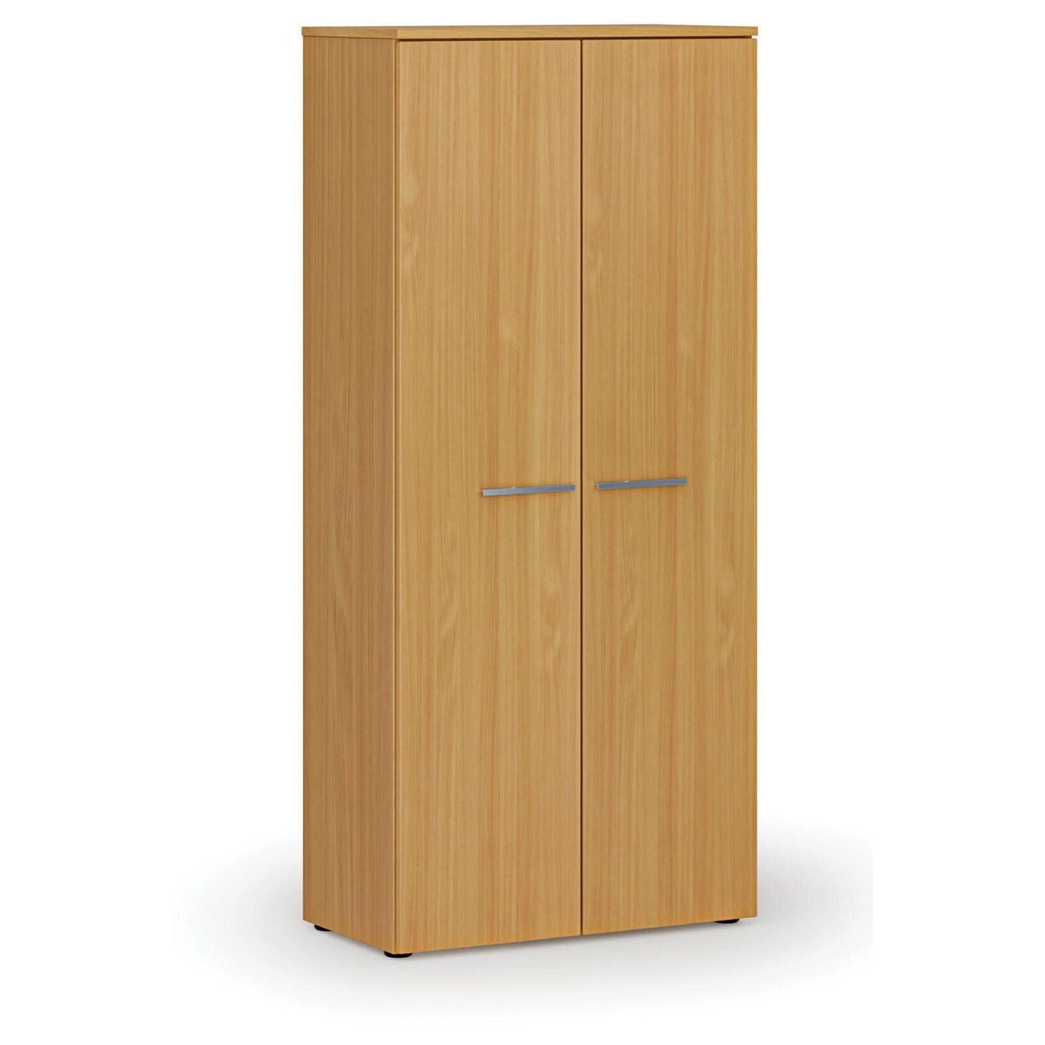 Šatní skříň s výsuvem PRIMO WOOD, 800 x 420 x 1781 mm, buk